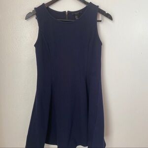 Girl Forever 21 Fit /Flare Navy Dress. Sz M